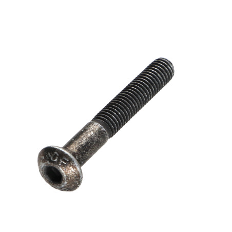 1 x Vis métaux BHC (Tête Bombée Hexagonal creux) M6X35 Filetage partiel Classe 10.9 Clé de 4 HC4 Acier zingué noir