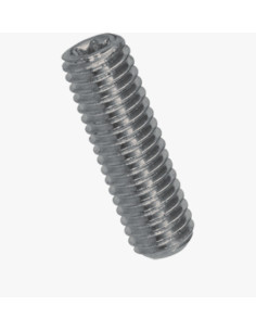 Vis métaux Sans tête TORX T8 Bout cuvette M4X6 Acier zingué