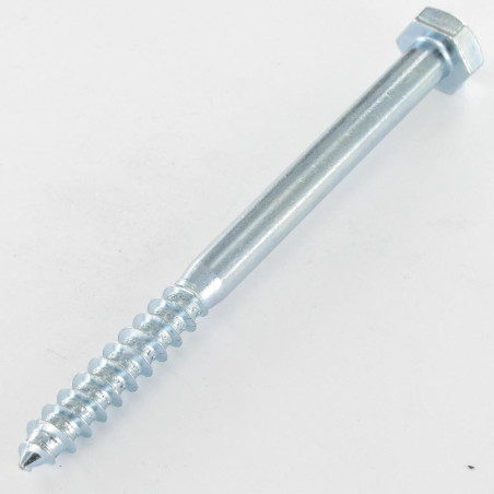 1 x Tirefonds 10X210 Filetée sur 130 Acier zingué