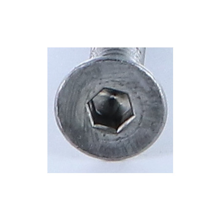 1 x Vis métaux FHC tête fraisée empreinte hexagonale creuse M6X40 Filetée sur 40 Clé de 4 HC4 Acier brut