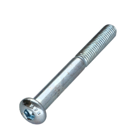 1 x Vis métaux BHC (Tête Bombée Hexagonal creux) M8X80 Filetage partiel Classe 10.9 Clé de 5 HC5 Acier zingué