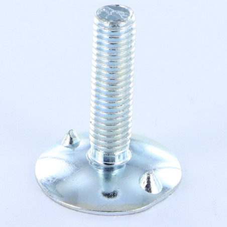 1 x Vis métaux Tête fraisée M8X35 Filetée sur 25 2 PICOTS Acier zingué Diamètre de tête: 28 Classe 4.8