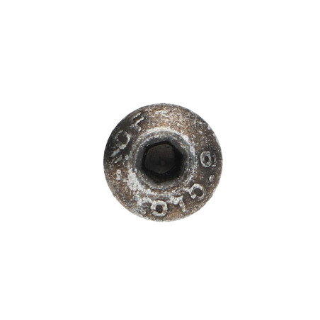 1 x Vis métaux BHC (Tête Bombée Hexagonal creux) M6X45 Filetage partiel Classe 10.9 Clé de 4 HC4 Acier zingué noir