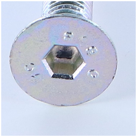 1 x Vis métaux FHC tête fraisée empreinte hexagonale creuse Clé de 6 HC6 M10X180 Filetée sur 180 Classe 8.8 Acier