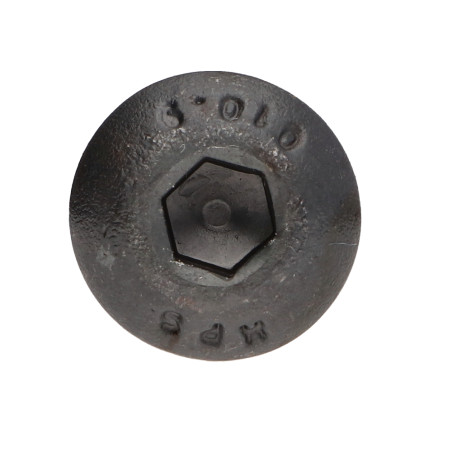 1 x Vis métaux BHC (Tête Bombée Hexagonal creux) M6X80 Filetage partiel Classe 10.9 Clé de 4 HC4 Acier brut