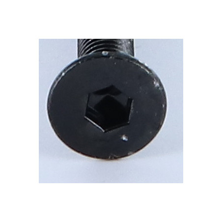 1 x Vis métaux FHC tête fraisée empreinte hexagonale creuse M6X55 Clé de 4 HC4 Acier zingué noir