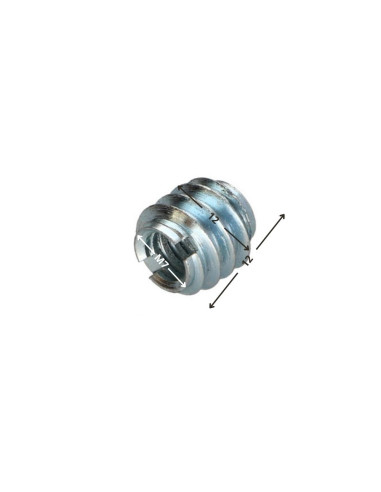 1 x Insert Fendue Acier zingué M7 Pas de 150 12X12