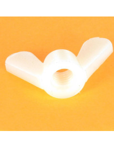 Ecrou à oreille nylon naturel M4 2