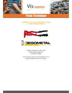 Riveteuse DEGOMETAL GO 960 2