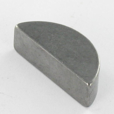 1 x Clavette disque demie lune Acier brut 3X6.5 Longueur 16