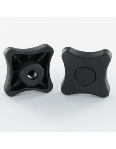 1 x Ecrou VOLANT nylon noir M5