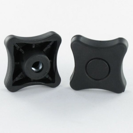 1 x Ecrou VOLANT nylon noir M5
