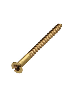Vis bois Laiton 5X60 Percée et taraudée M3 Pas de 60