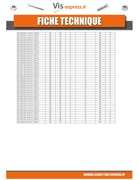 1 x Entretoise Hexagonal Mâle femelle M4X30 Clé de 8 HC8 MALE 6MM Nylon