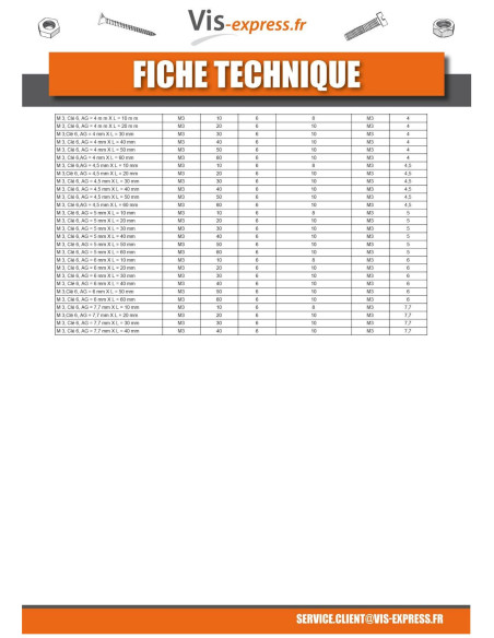 1 x Entretoise Hexagonal Mâle femelle M4X30 Clé de 8 HC8 MALE 7MM Nylon