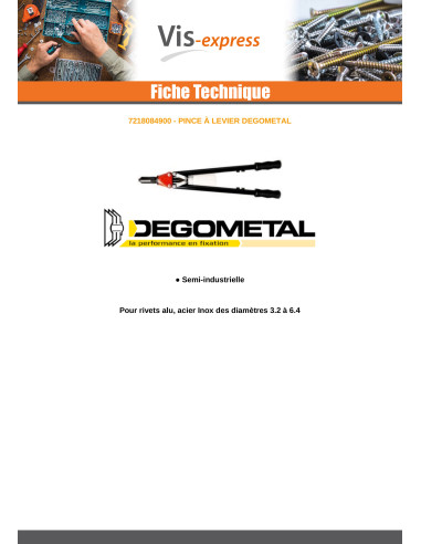 1 x Riveteuse DEGOMETAL GO 849