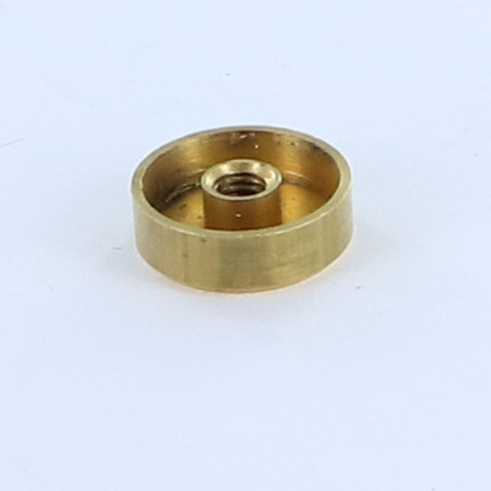 1 x Rosace Plate Laiton 15 Taraudage borgne M4