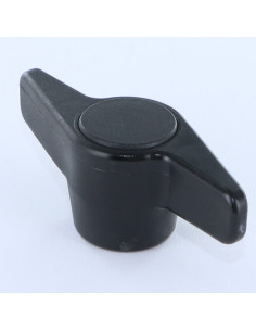 Poignée de serrage femelle nylon noir Insert Laiton M5