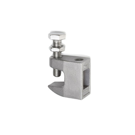 1 x Pince de fixation pour poutre M8 Acier brut