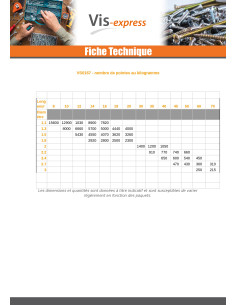 Kg de pointes ARDOISE Tête extra large TEL 2.5X35... 2