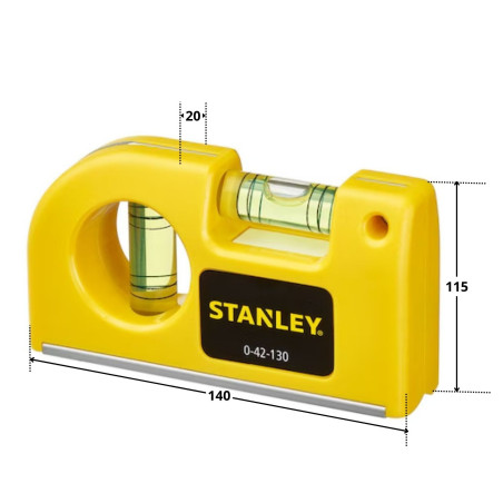 1 x Niveau de poche STANLEY