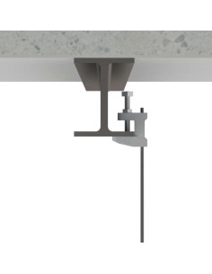 Pince de fixation pour poutre Diamètre 13 Acier zingué 2
