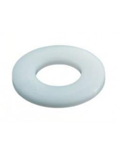 Rondelle Plate nylon naturel M5X9X1