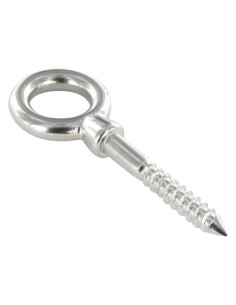 Piton Bois Oeil 6X80 Oeil 14 Inox A4