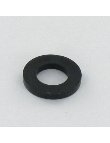 1 x Rondelle Plate nylon noir 6.4X18X6