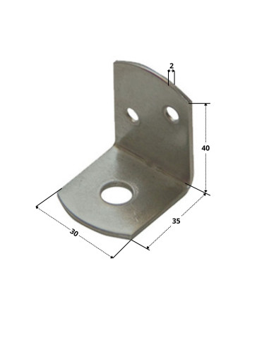1 x Lot de 4 equerres pour panneau tressé en...
