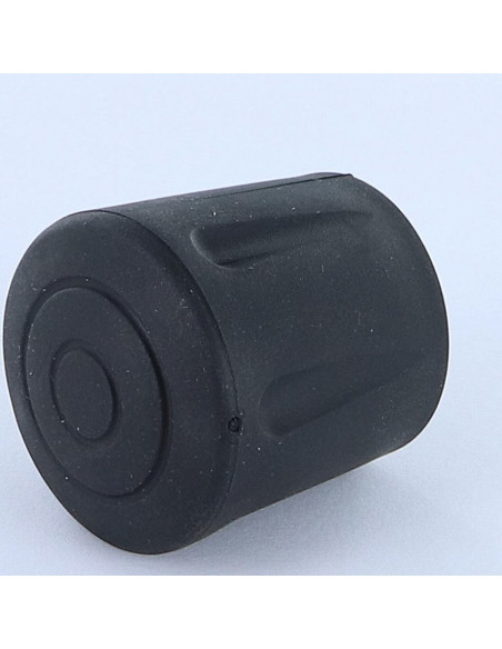 1 x Embout rond envellopant caoutchouc vulcanisé Noir Pour Tube 14 à 15
