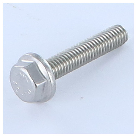 1 x Vis métaux Tête hexagonale TH Embase lisse M6X25 Inox A2