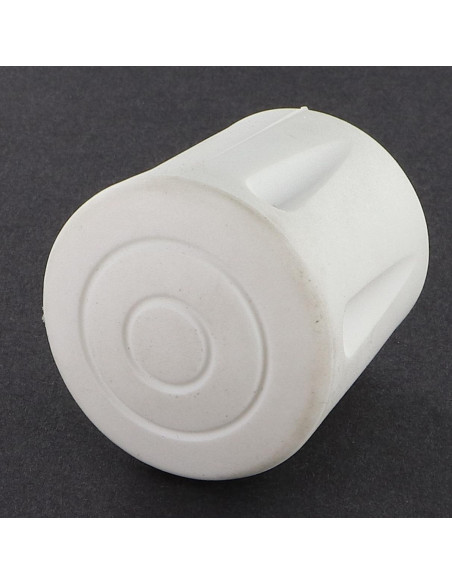 1 x Embout rond envellopant caoutchouc vulcanisé Blanc Pour Tube 10 à 11