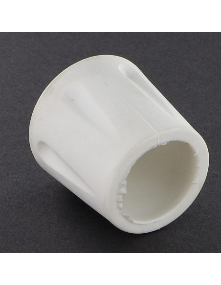 1 x Embout rond envellopant caoutchouc vulcanisé Blanc Pour Tube 38 à 39