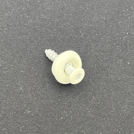 1 x Vis faitage Tête fraisée bombée TFB TORX T20 Inox A2 RAL9010 blanc pur 4.5X25 Rondelle d'étanchéite EPDM