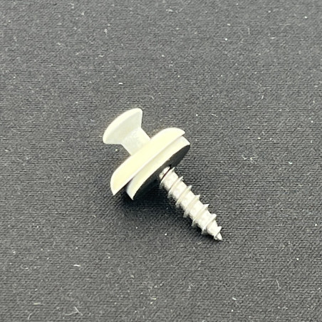 1 x Vis faitage Tête fraisée bombée TFB TORX T20 Inox A2 RAL9010 blanc pur 4.5X25 Rondelle d'étanchéite EPDM