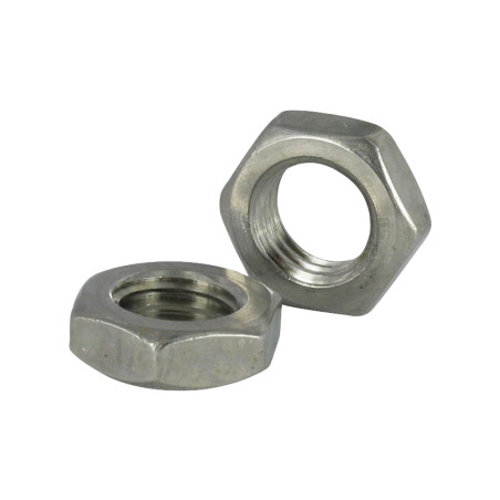 1 x Ecrou hexagonal bas hm/contre Ecrou M4 Epaisseur 2 Inox A4