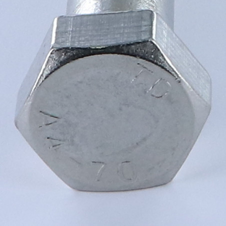 1 x Corps de boulon filetage partiel Tête hexagonale TH M20X80 Inox A4