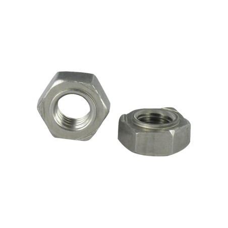1 x Ecrou hexagonale à souder Inox A2 M16