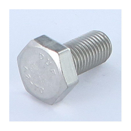 1 x Vis métaux Tête hexagonale TH M10X20 Pas fin Pas de 125 Inox A2