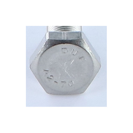 1 x Vis métaux Tête hexagonale TH M10X20 Pas fin Pas de 125 Inox A2