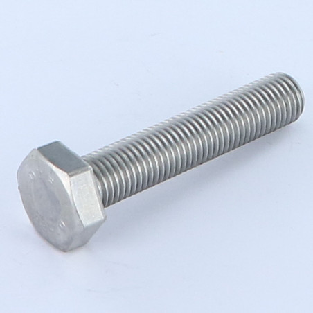 1 x Vis métaux Tête hexagonale TH M10X20 Pas fin Pas de 125 Inox A2