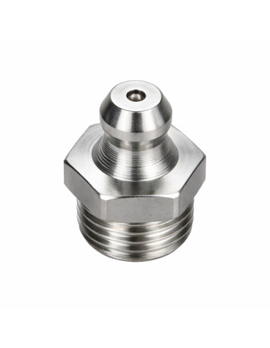 1 x Graisseur droit M6 Pas de 100 Inox A4