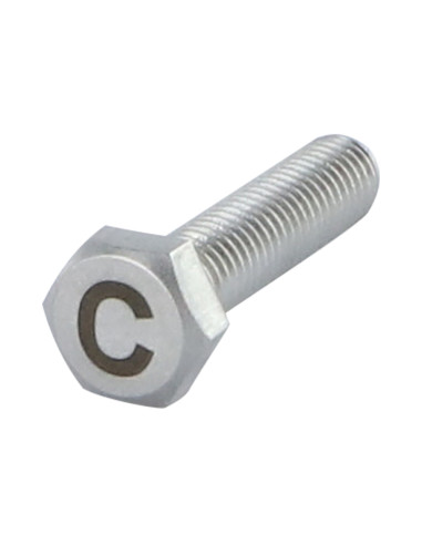 1 x Vis métaux Tête hexagonale TH 8X35 Inox A4...