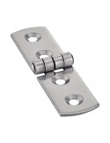 1 x Charnière Type G 4 trous Inox A2 75X20
