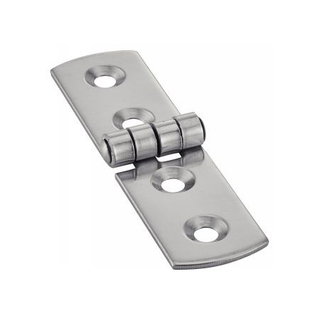 1 x Charnière Type G 4 trous Inox A2 75X20