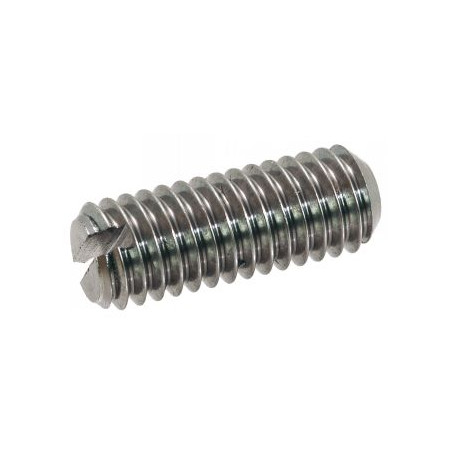 1 x Vis métaux Sans tête Fendue Bout cuvette Inox A2 M8X25