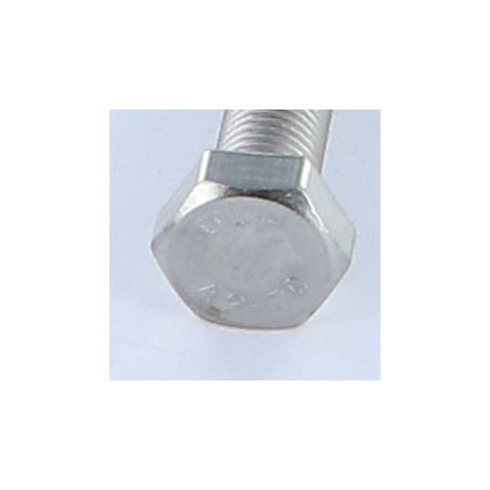 1 x Vis métaux Tête hexagonale TH M8X60 Pas fin Pas de 100 Inox A2