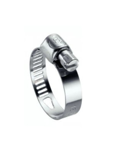 Collier de serrage bande perforée 8 Diamètre 24 à 36 Inox W2