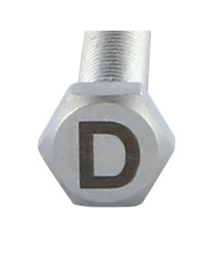 Vis métaux Tête hexagonale TH 8X35 Inox A4 avec gravure... 2